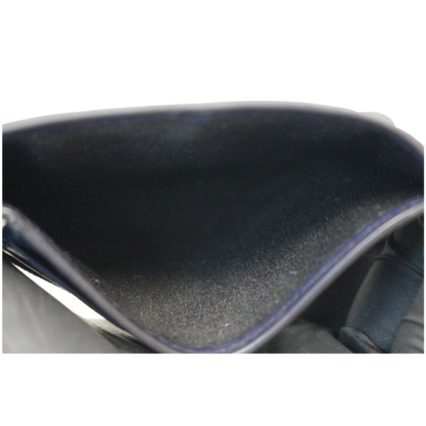 BURBERRY London Check Money Clip Card Case Navy/Black