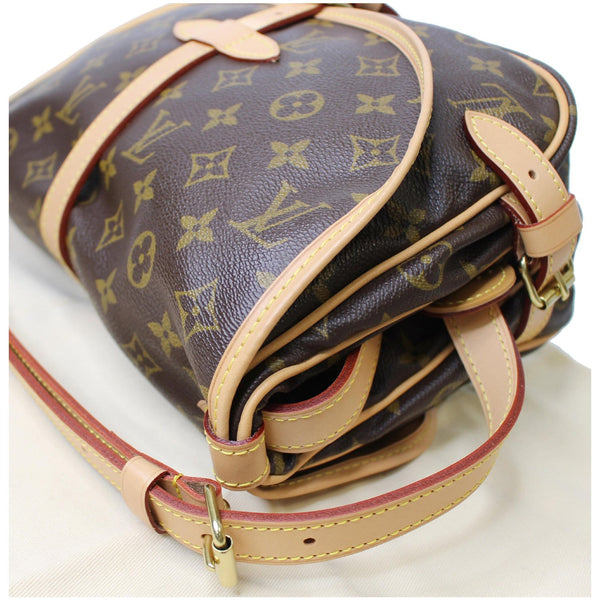 LOUIS VUITTON Saumur 30 Monogram Canvas Shoulder Bag Brown