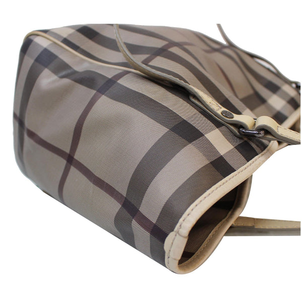 BURBERRY Canterbury Small Smoked Check Tote Bag Grey