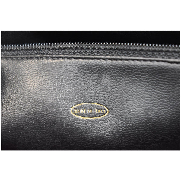 CHANEL Vintage Front Pocket Caviar Leather Tote Bag Black