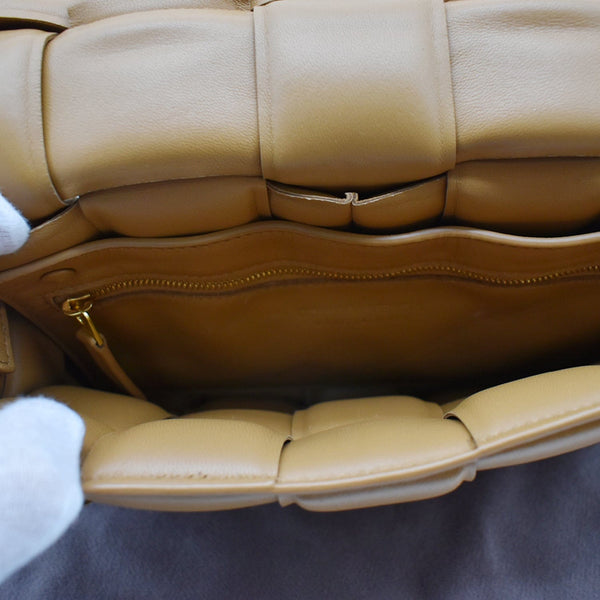 BOTTEGA VENETA Padded Cassette Leather Crossbody Bags Caramel