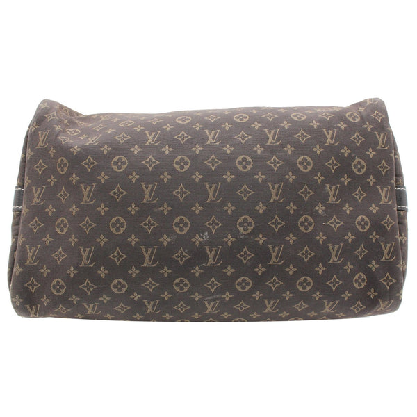 LOUIS VUITTON Speedy 30 Bandouliere Ebene Mini Lin Shoulder Bag Brown