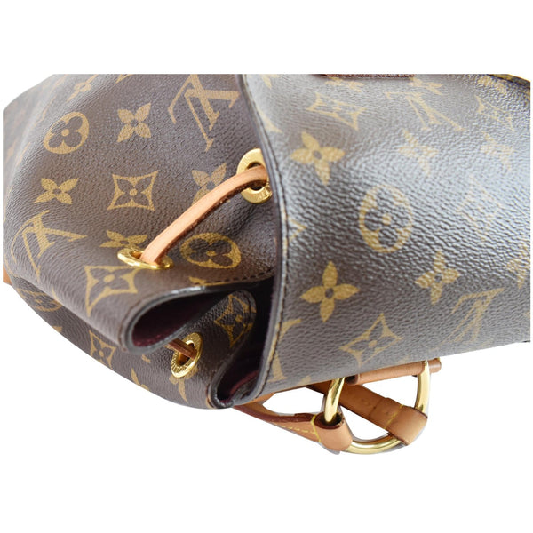 authentic LV Montsouris NM Monogram Canvas Bag Brown