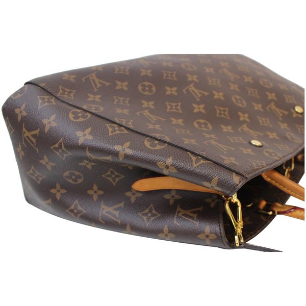 LOUIS VUITTON Montaigne GM Monogram Canvas Shoulder Bag Brown