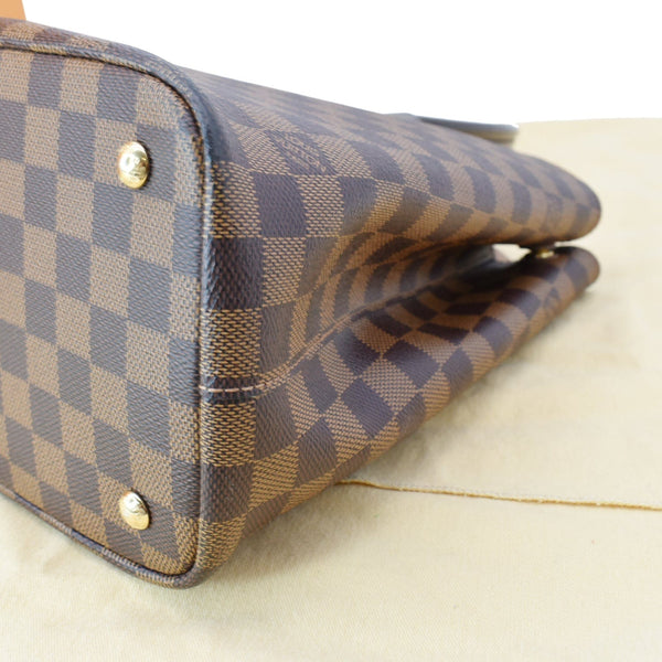 LOUIS VUITTON Kensington Damier Ebene Tote Bag Brown