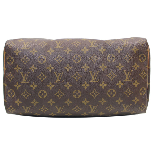bottom side Lv Speedy 35 Monogram Canvas Satchel Bag