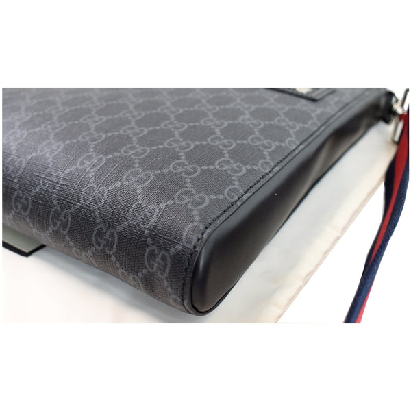 GUCCI GG Supreme Square Messenger Bag Black 474137
