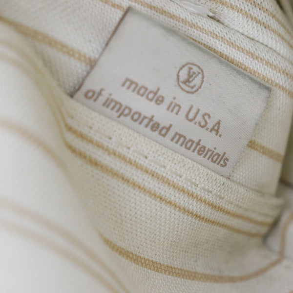 LOUIS VUITTON Neverfull Damier Azur Pochette Wristlet Pouch White