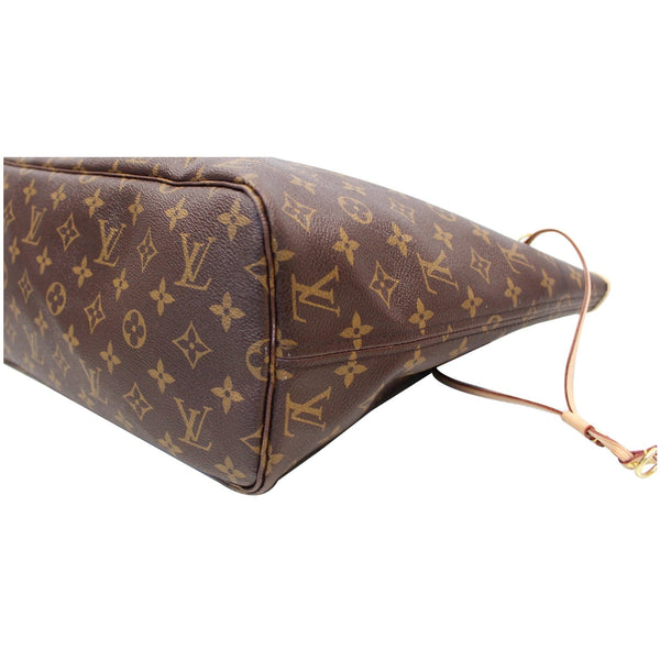 LOUIS VUITTON Neverfull MM Monogram Canvas Tote Shoulder Bag Brown
