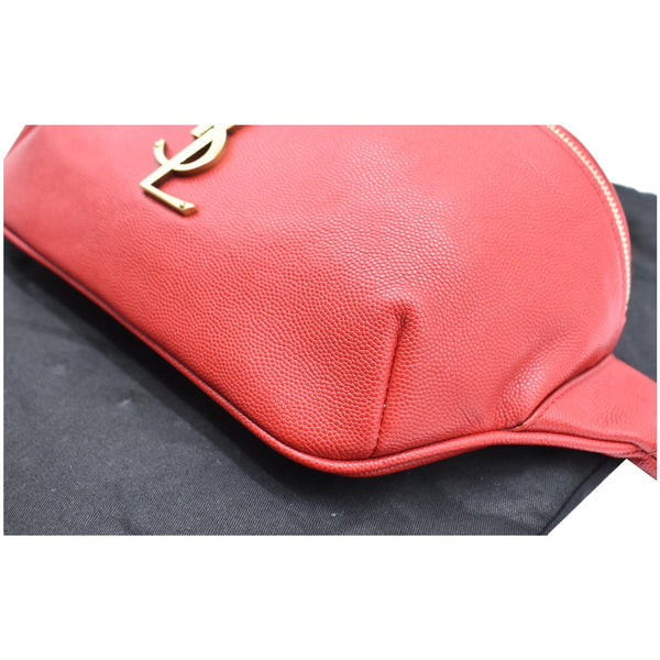 Yves Saint Laurent Classic Monogram Leather Belt Bag - Red