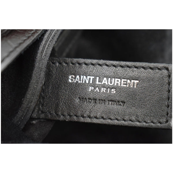 YVES SAINT LAURENT Anita Fringe Leather Crossbody Bag Black