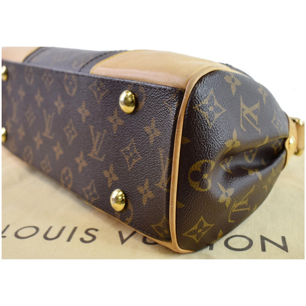 LOUIS VUITTON Beverly MM Monogram Canvas Satchel Bag Brown
