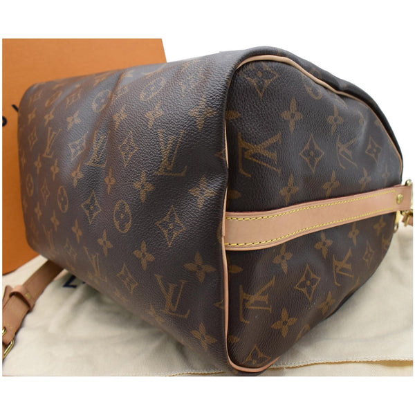 LOUIS VUITTON Speedy 30 Bandouliere Monogram Canvas Shoulder Bag Brown