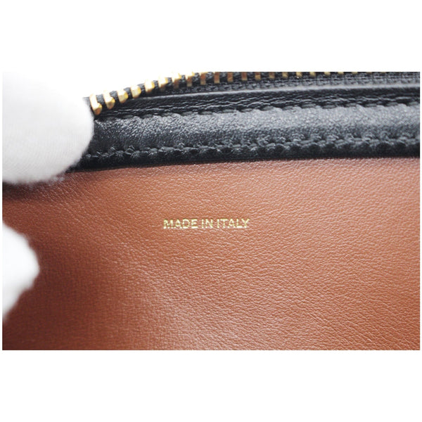 BURBERRY Icon Stripe E-canvas Leather Barrel Shoulder Bag Beige