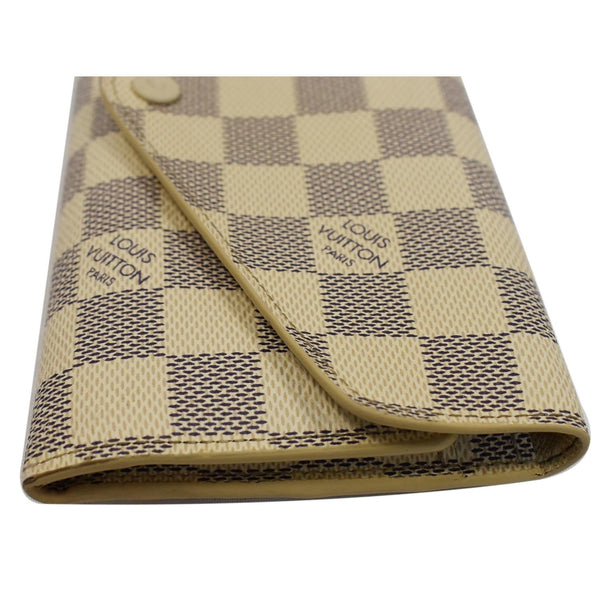 LOUIS VUITTON Josephine Damier Azur Wallet White