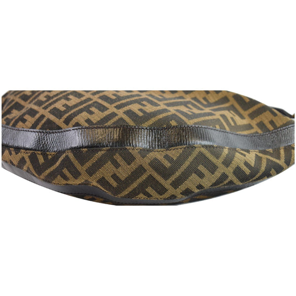Fendi Half Moon Zucca Canvas Hobo Handbag bottom