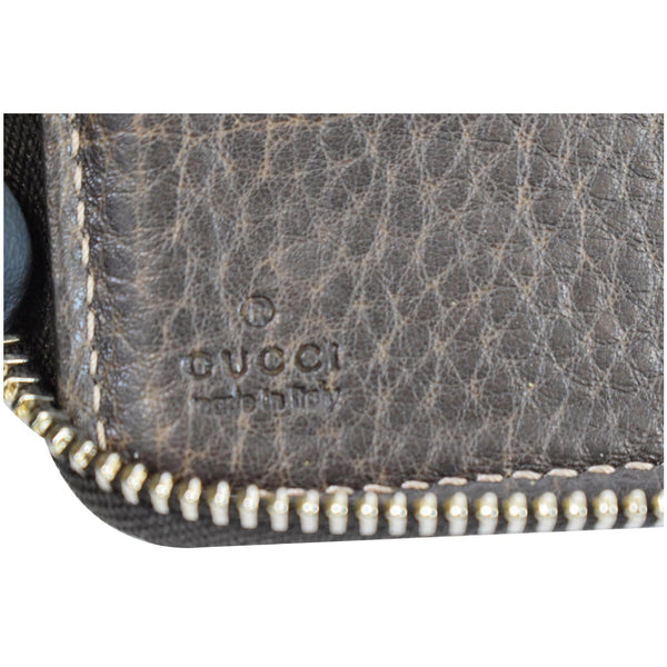 Gucci Bamboo GG Canvas Zippy Organizer Wallet made in Italy