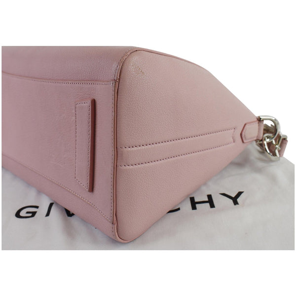 GIVENCHY Antigona Small Goatskin Leather Shoulder Bag Rose Pink
