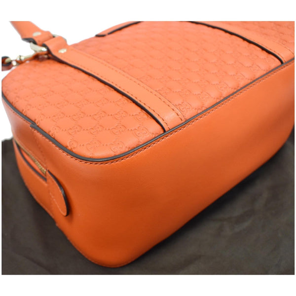GUCCI Microguccissima Small Leather Crossbody Bag Orange 510289