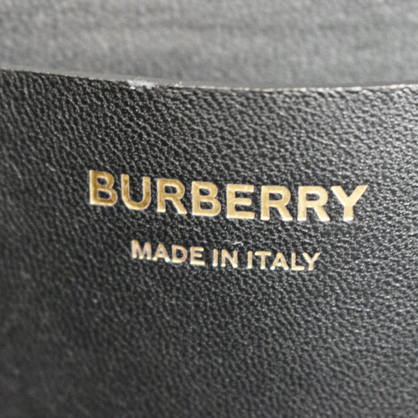 BURBERRY Grace Large Leopard Print Leather Shoulder Bag Multicolor