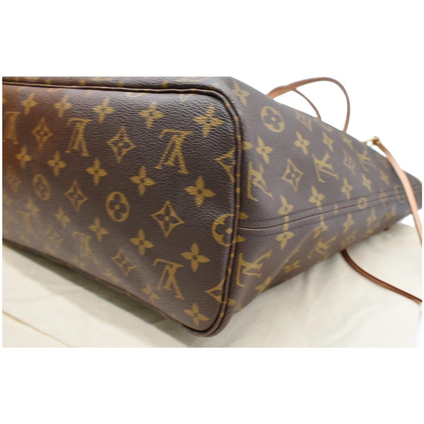 LOUIS VUITTON Neverfull MM Monogram Canvas Tote Bag Brown