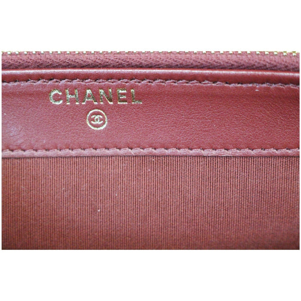 CHANEL Small Boy Caviar Quilted Clutch With Chain Shoulder Bag Red