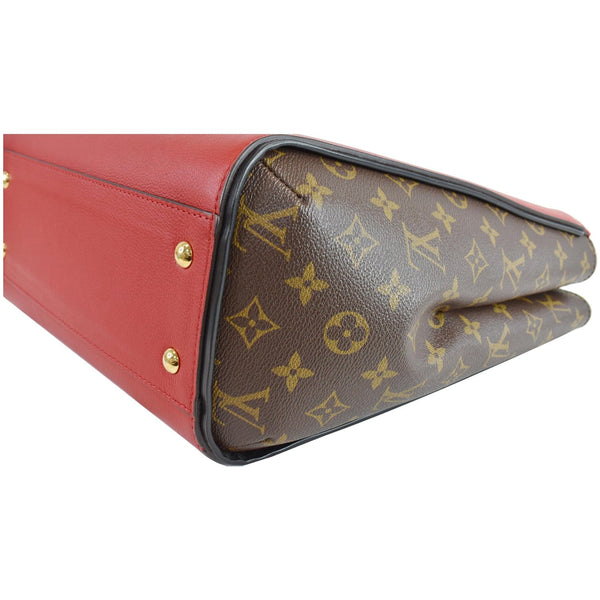 LOUIS VUITTON Kimono Monogram Calfskin Tote Bag Brown/Cerise