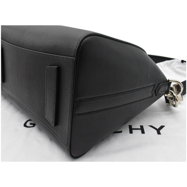 GIVENCHY Antigona Medium Goatskin Leather Shoulder Bag Black