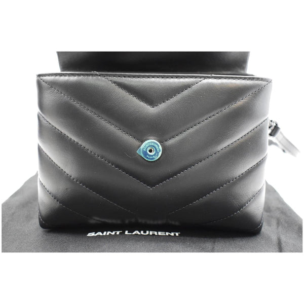 YVES SAINT LAURENT Loulou Toy Matelasse Leather Crossbody Bag Black