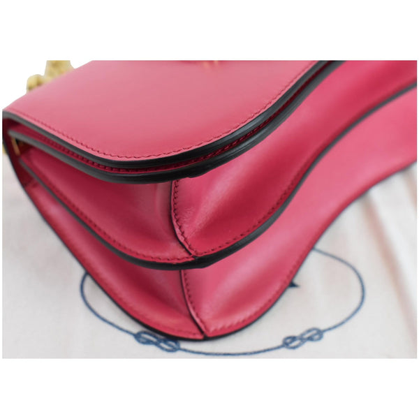PRADA City Sidonie Small Leather Crossbody Bag Magenta