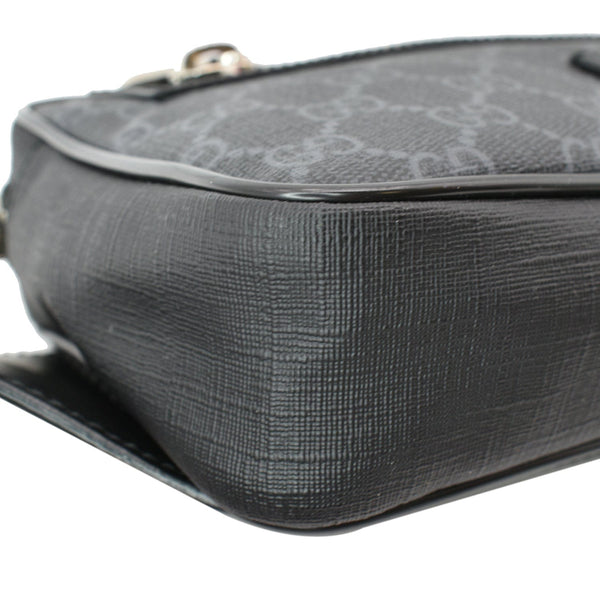 GUCCI GG Supreme Canvas Belt Bumbag Black 474293