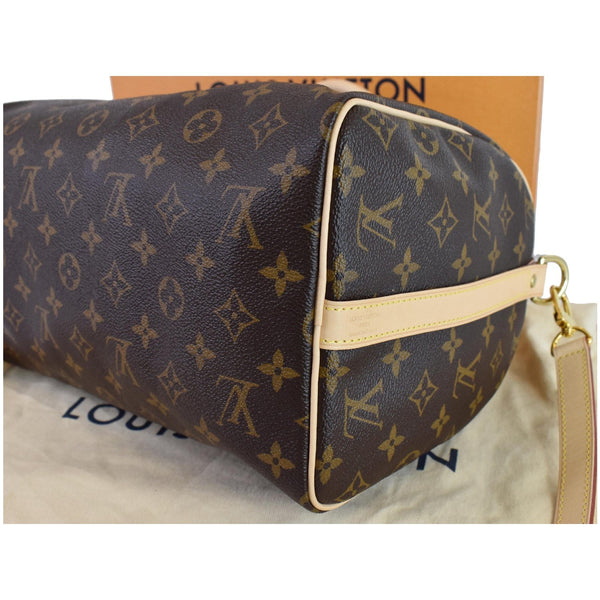 Louis Vuitton Speedy 30 Bandouliere Monogram Canvas Bag - brown skin
