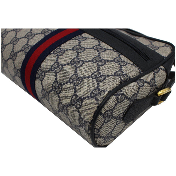 GUCCI Ophidia Vintage Supreme Canvas Shoulder Bag Black