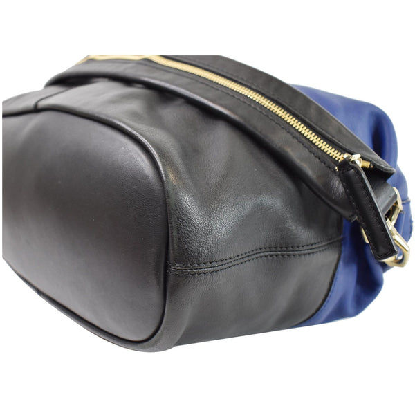 GIVENCHY Nightingale Medium Bicolor Leather Satchel Bag Blue/Black