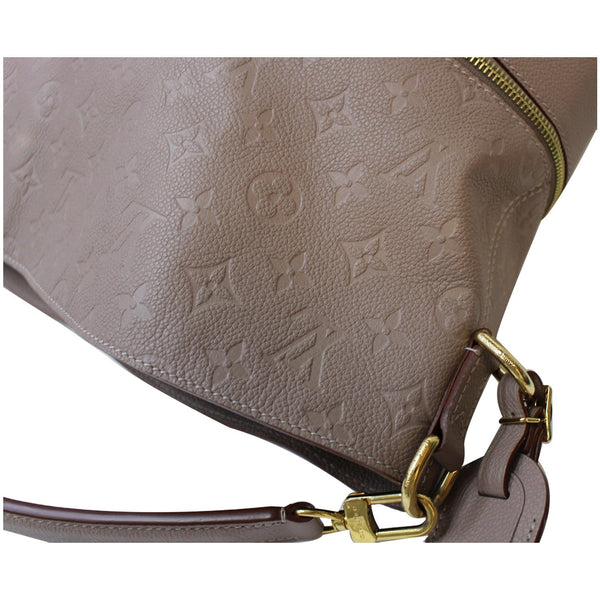 LOUIS VUITTON Melie Empreinte Leather Hobo Bag Beige
