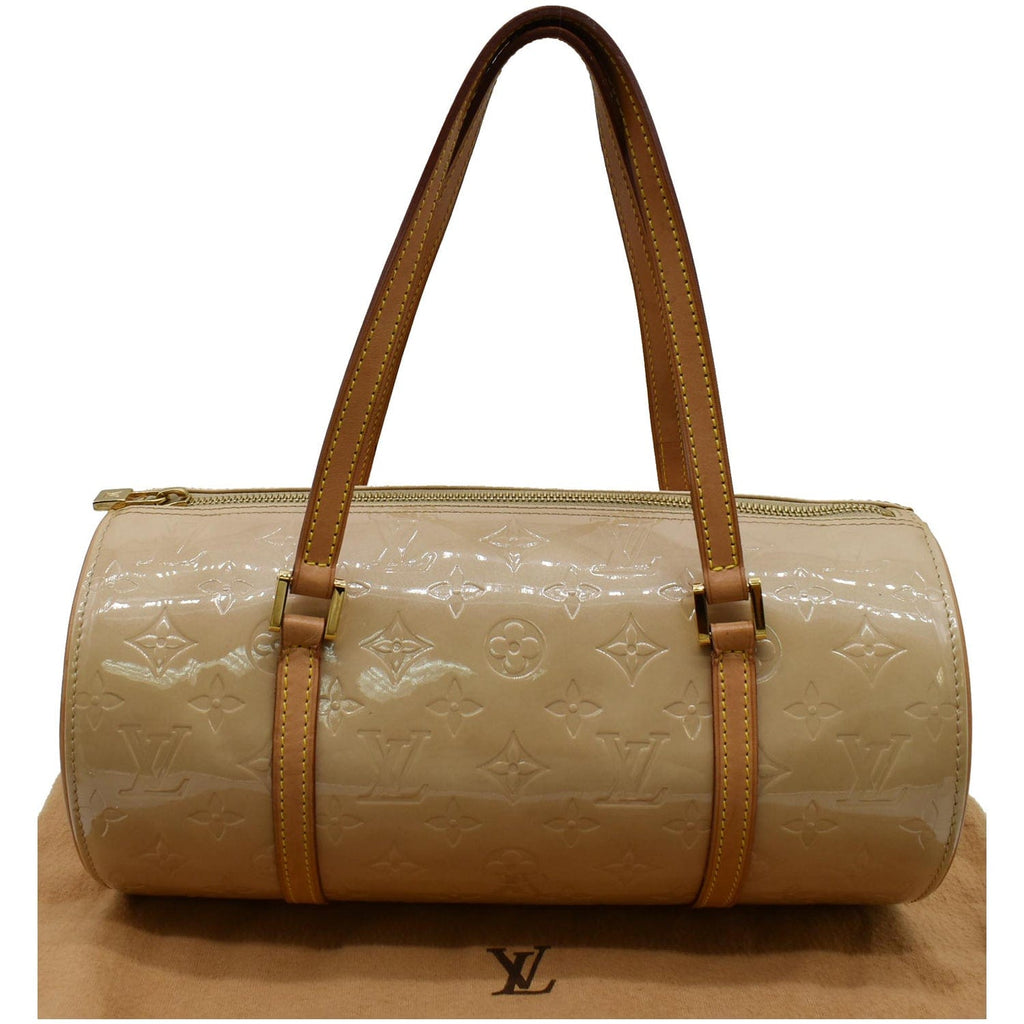Authentic LOUIS VUITTON Bedford Beige Vernis Leather Hand Bag Purse #52834