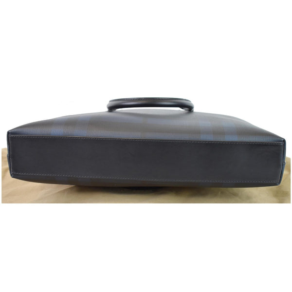 BURBERRY Hambleton London Check Briefcase Messenger Bag Blue
