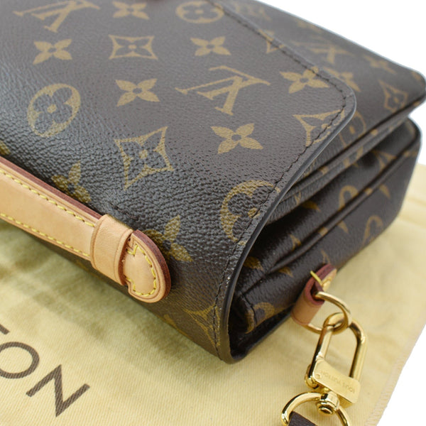 LOUIS VUITTON Metis Pochette Monogram Canvas Crossbody Bag Brown