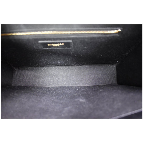 YVES SAINT LAURENT Large Envelope Grain De Poudre Chain Shoulder Bag Black