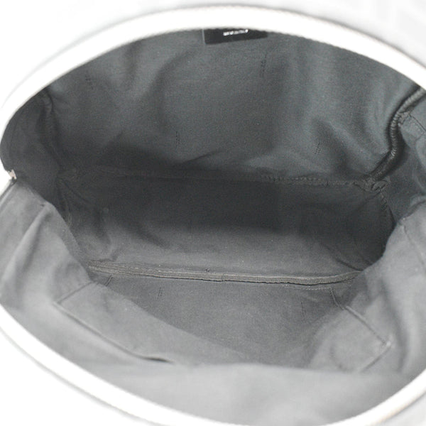 FENDI Diagonal Liberty Nylon Leather Backpack Black