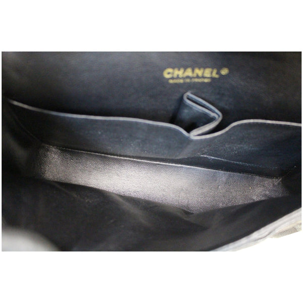 CHANEL Classic Medium Flap Caviar Leather Shoulder Bag Black