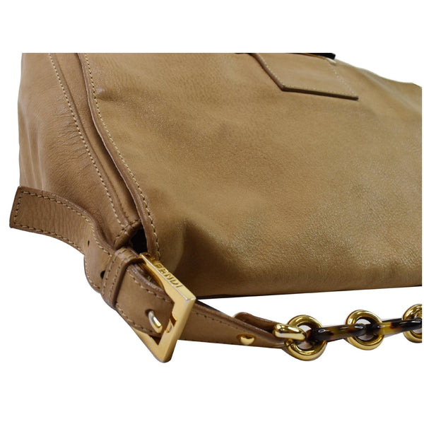 FENDI Mama Forever Large Flap Leather Shoulder Bag Yellow