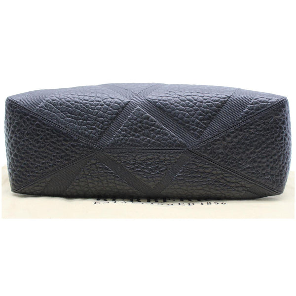 BURBERRY Dewsbury Medium Grain Check Embossed Tote Bag Black