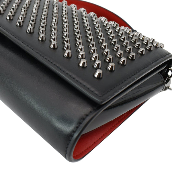 Christian Louboutin Paloma Studded Leather Chain Clutch Bag