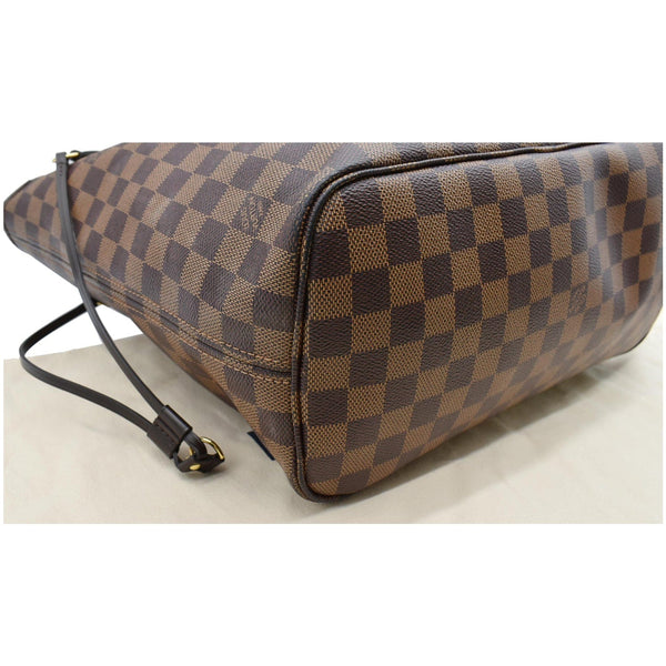 LOUIS VUITTON Neverfull MM Damier Ebene Tote Bag Brown