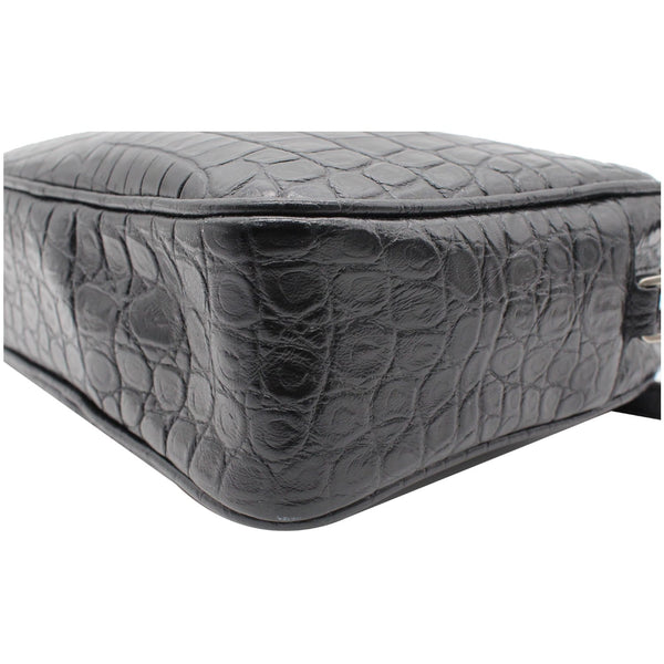 Yves Saint Laurent Lou Crocodile Leather Crossbody Bag used exterior