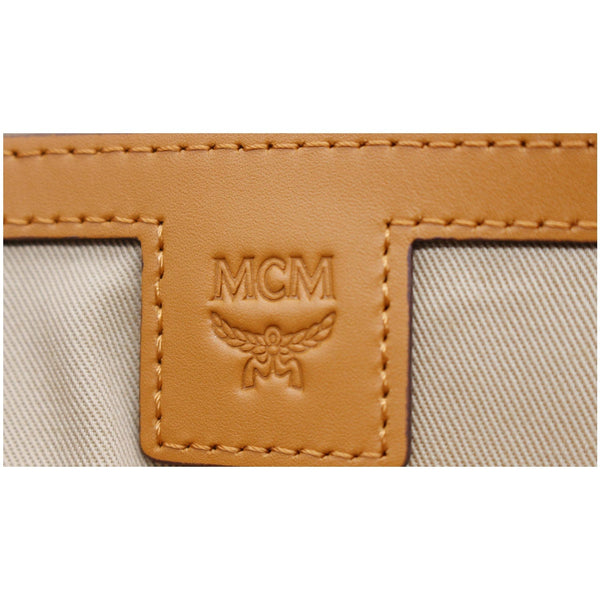 MCM Stark Classic Visetos Canvas Backpack Bag Cognac