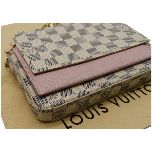 Louis Vuitton Felicie Pochette Damier Azur Crossbody Bag