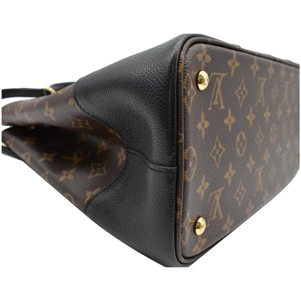 LOUIS VUITTON Flandrin Monogram Canvas Tote Shoulder Bag Brown