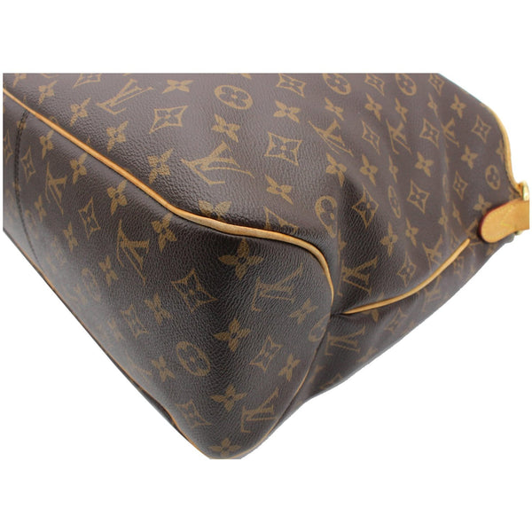 LOUIS VUITTON Delightful MM Monogram Canvas Hobo Bag Brown